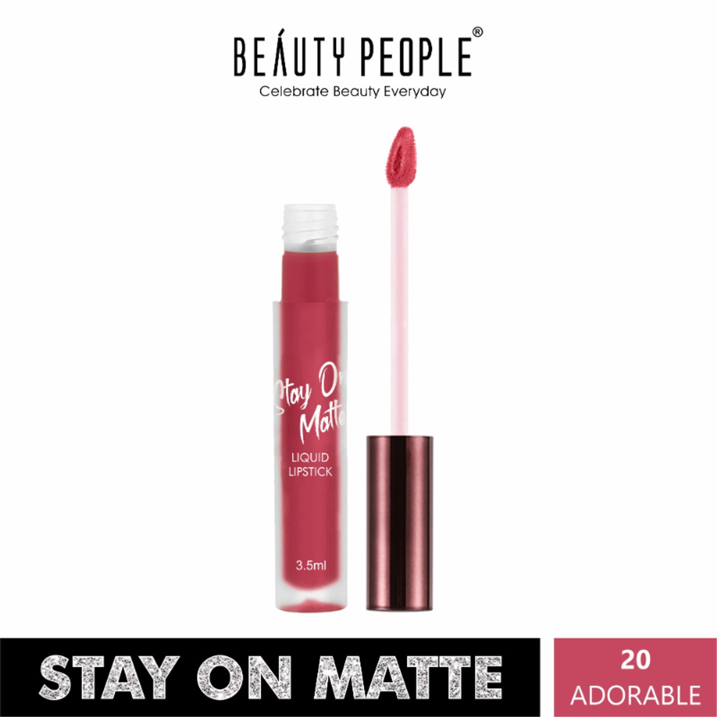 Beauty People Stay On Matte Liquid Lip Color With SPF 15 - Adorable