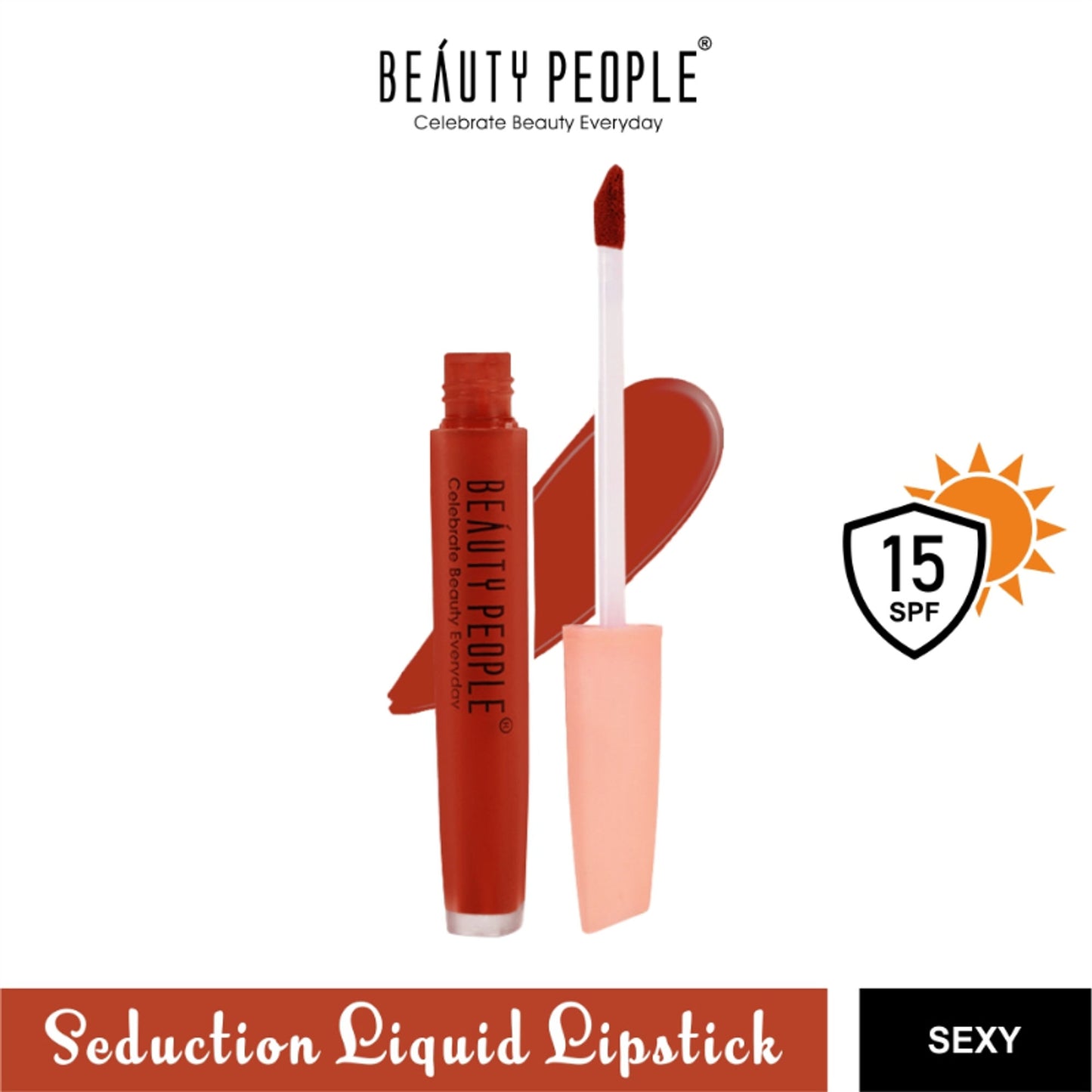 Beauty People Seduction Liquid Lipstick With Vitamin E & Rose Oil - Sexy