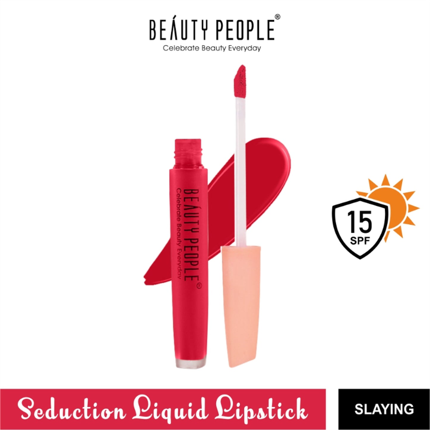 Beauty People Seduction Liquid Lipstick With Vitamin E & Rose Oil - Slaying