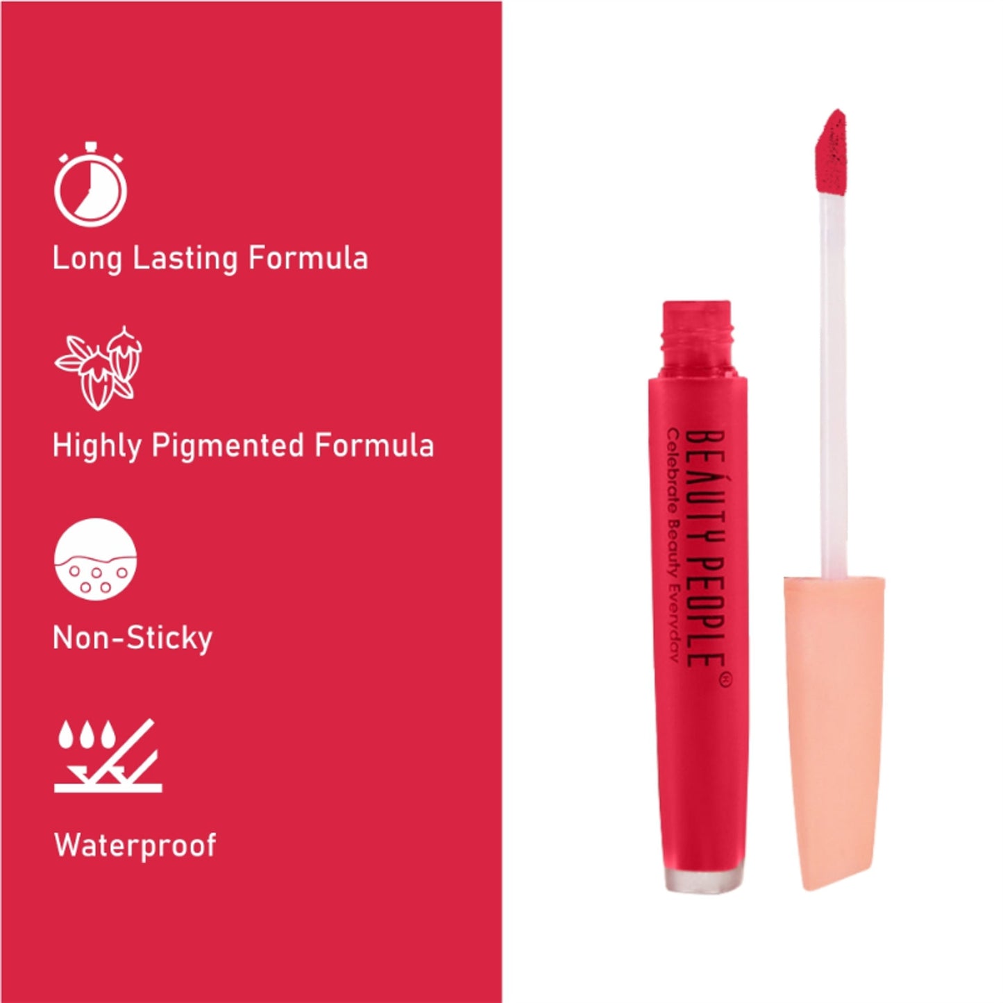 Beauty People Seduction Liquid Lipstick With Vitamin E & Rose Oil - Slaying