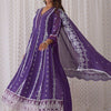Dhiyona IE Ethnic Motifs Embroidered V-Neck Pure Cotton Kurta with Trousers & Dupatta