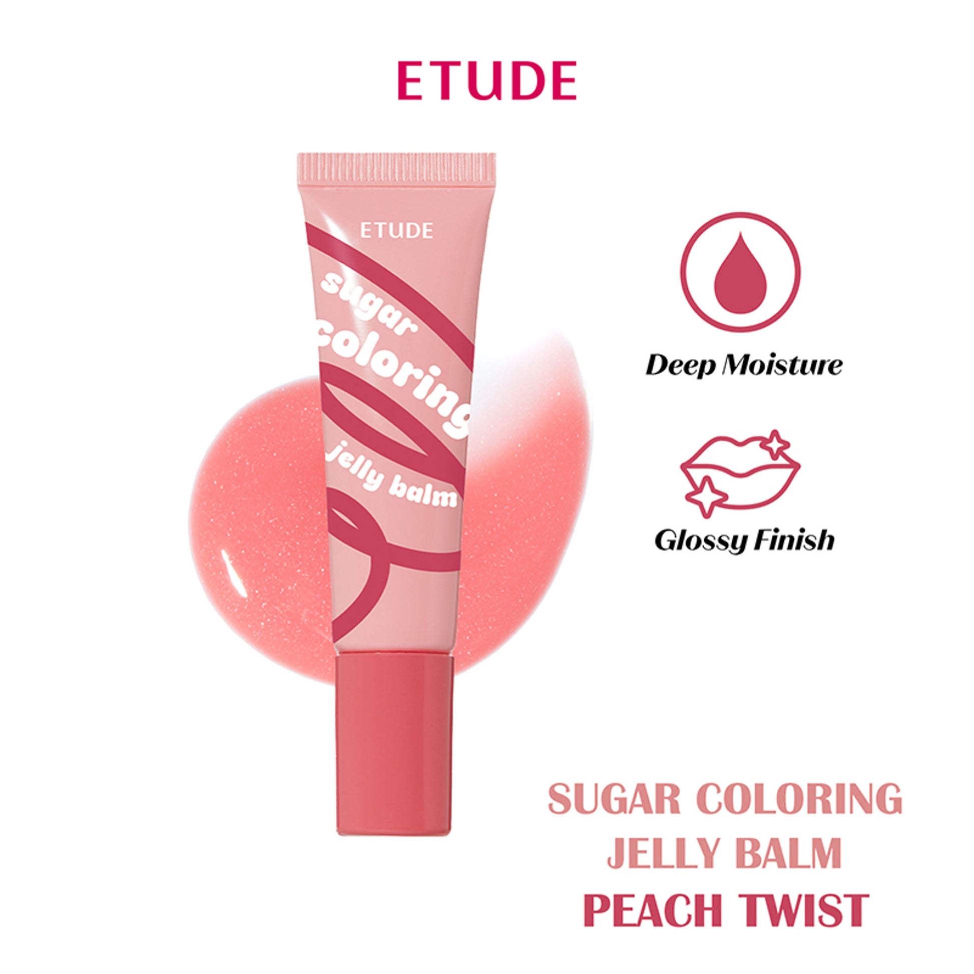 ETUDE Sugar Coloring Jelly Balm - 06 Peach Twist