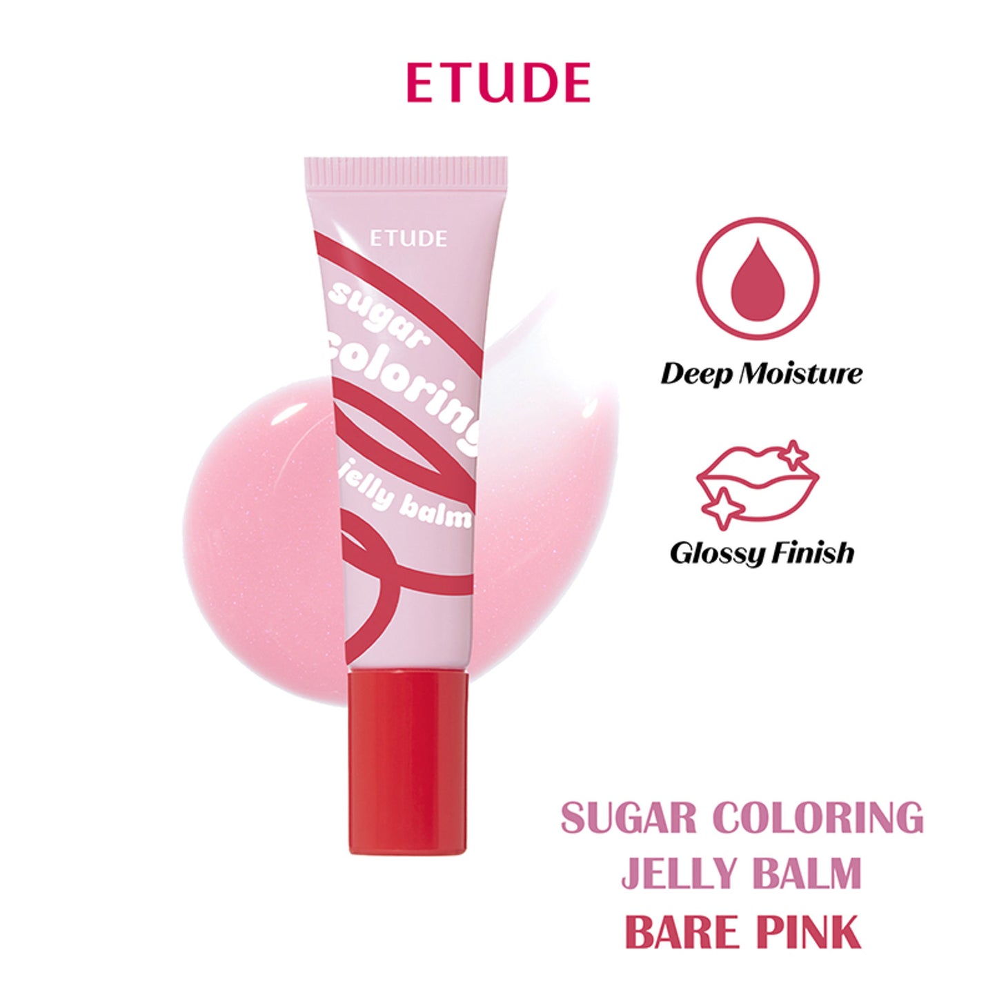 ETUDE Sugar Coloring Jelly Balm - 07 Bare Pink