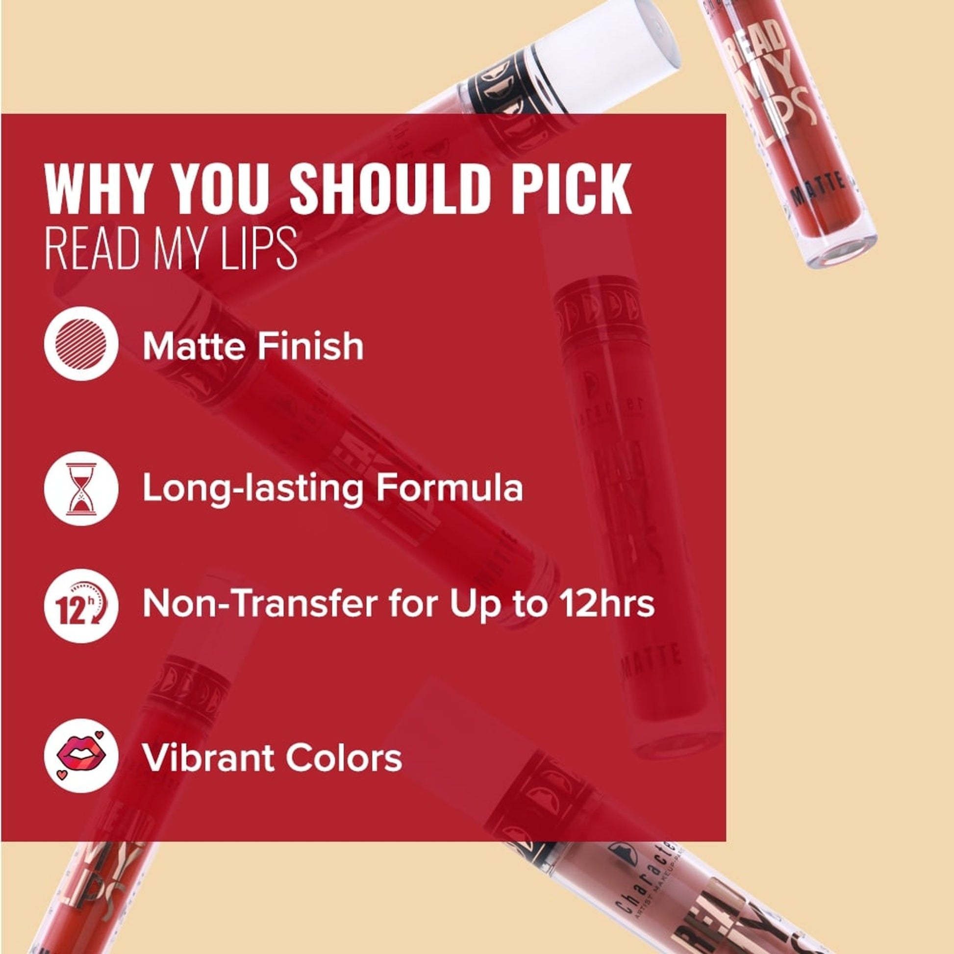 Character Read My Lips Matte Liquid Lipstick - Wink Girl 011