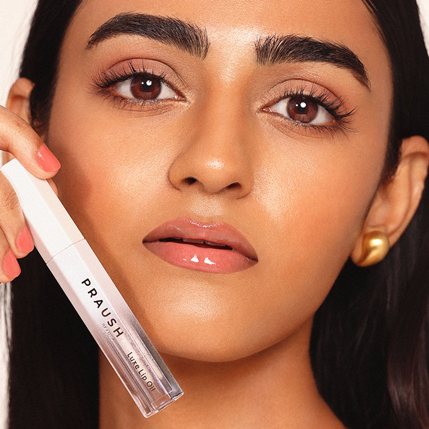 Praush Pout Cushion Luxe Lip Oil - Bubble-Clear