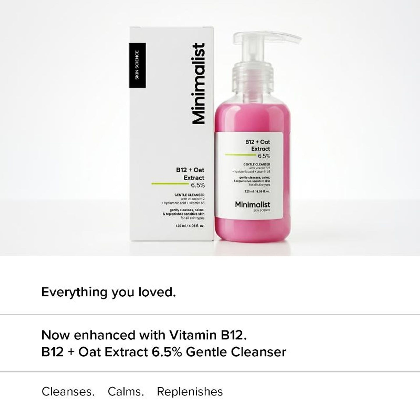Minimalist B12 + Oat Extract 6.5% Gentle Cleanser