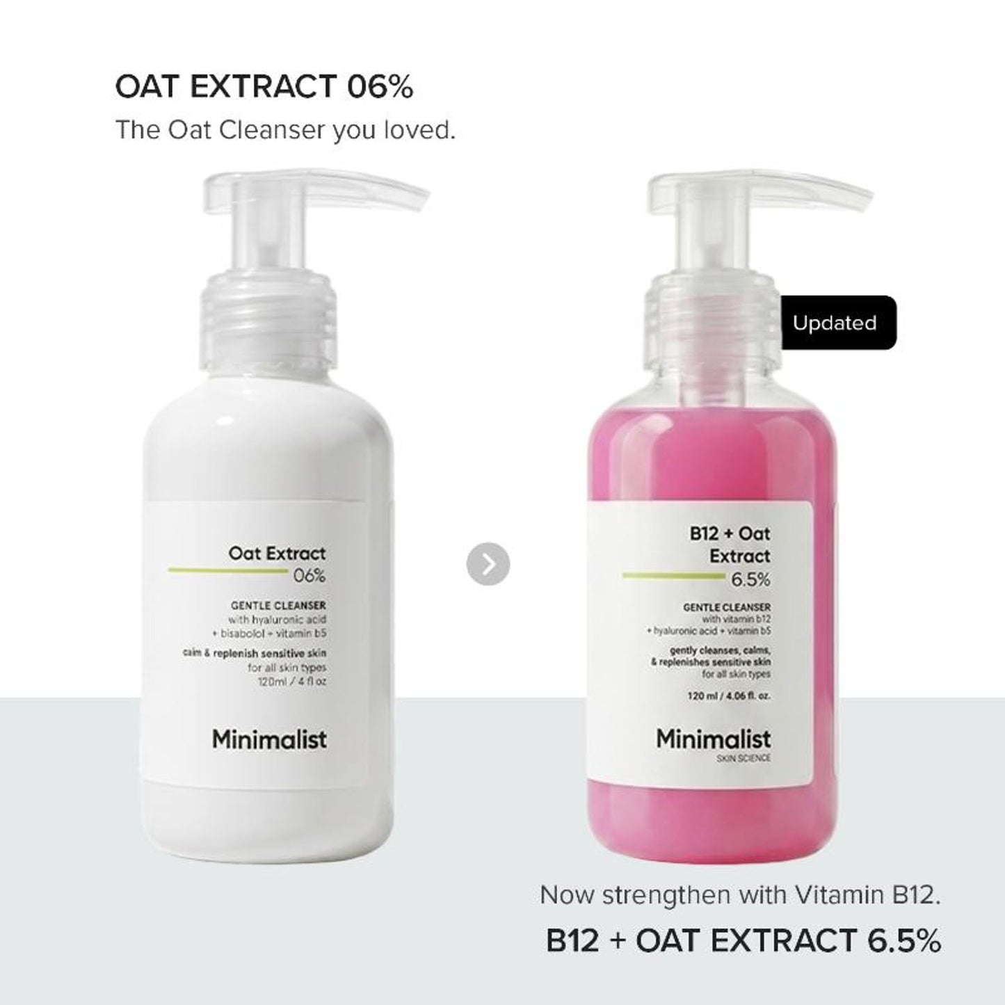 Minimalist B12 + Oat Extract 6.5% Gentle Cleanser