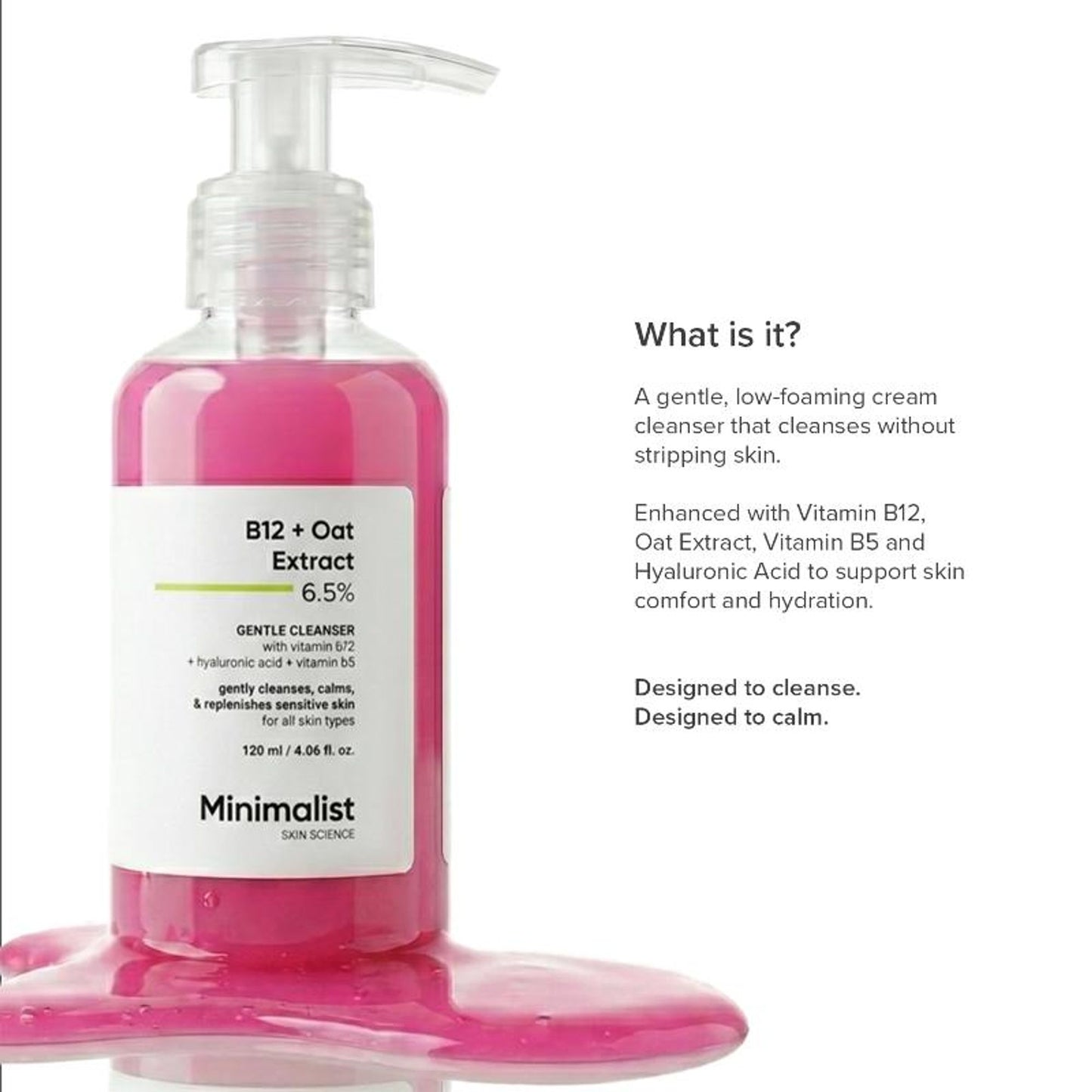 Minimalist B12 + Oat Extract 6.5% Gentle Cleanser