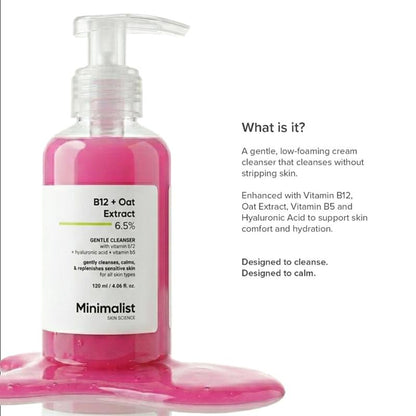 Minimalist B12 + Oat Extract 6.5% Gentle Cleanser