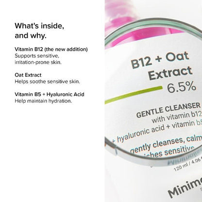 Minimalist B12 + Oat Extract 6.5% Gentle Cleanser