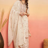 Dhiyona SN Women's Embroidered Pure Cotton Regular Kurta & Trousers With Dupatta