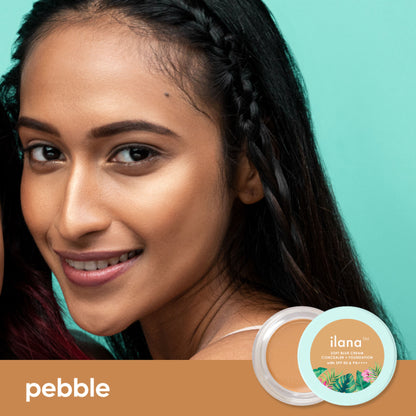 Ilana Soft Blur Cream Concealer & Foundation with SPF 50 - Pebble