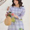 Dhiyona IE Women Floral Printed Regular Beads and Stones Pure Cotton Kurta with Trousers