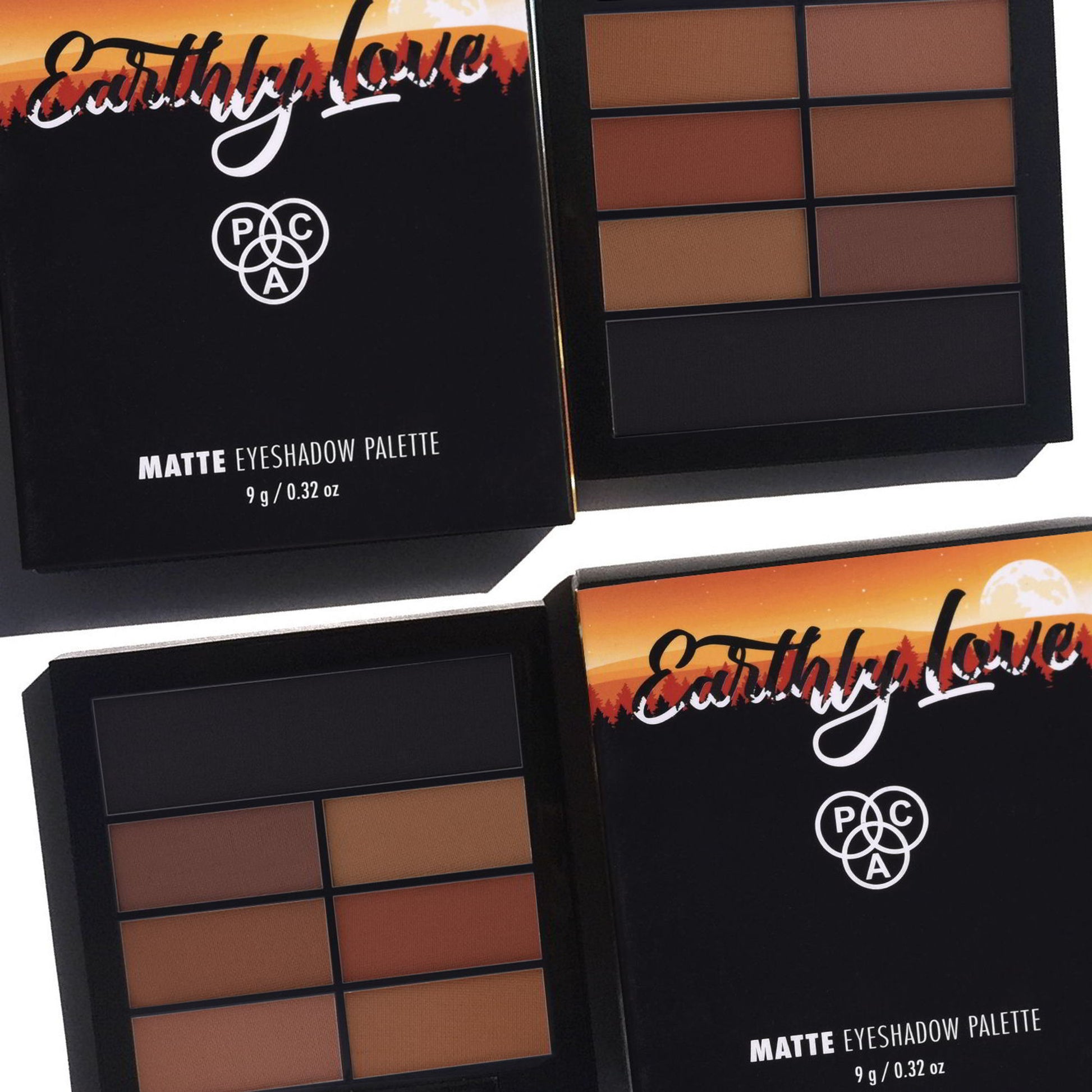 PAC Eyeshadow X7 Earthly Love (M) - Smooth Texture Rich Pigment Intense Payoff Blends Evenly