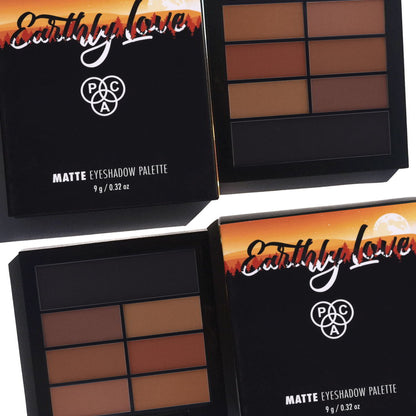 PAC Eyeshadow X7 Earthly Love (M) - Smooth Texture Rich Pigment Intense Payoff Blends Evenly