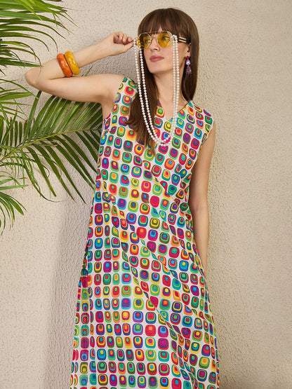 Dhiyona IE INDO ERA Women Printed Pure Cotton Tunic with Trousers