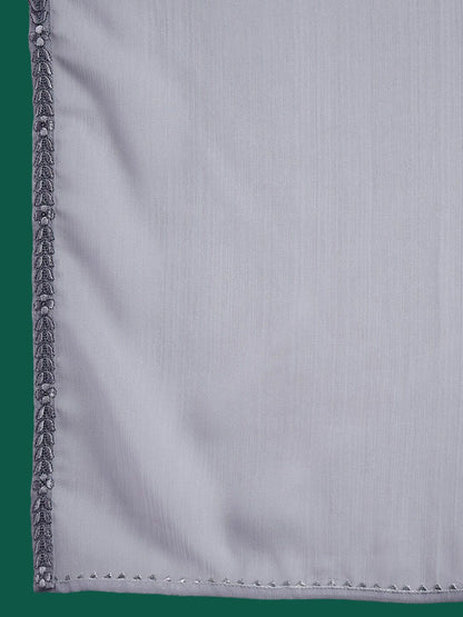 Indyancart SN Women's Floral Embroidered A-Line Kurta With Trouser & Dupatta