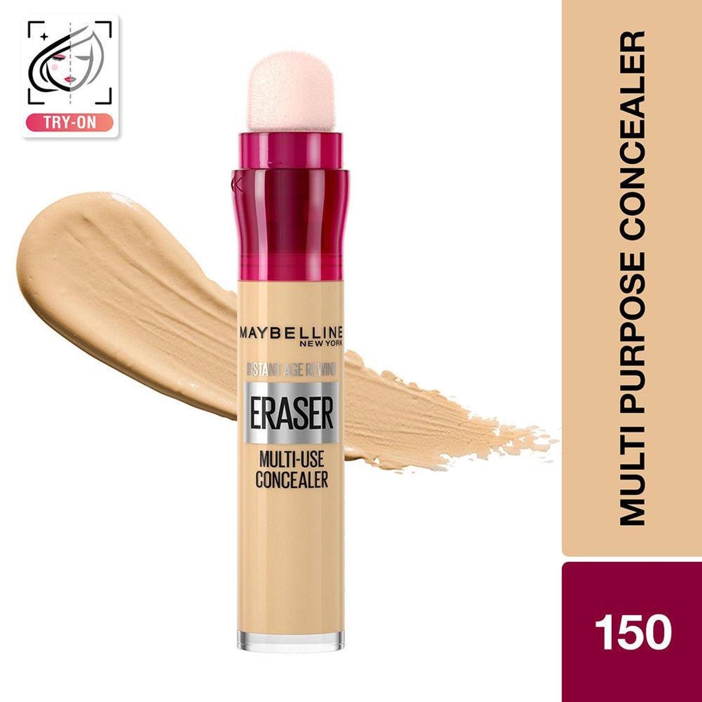 Maybelline New York Instant Age Rewind Eraser Concealer-Conceal, Contour, Highlight - 150 Neutralizer