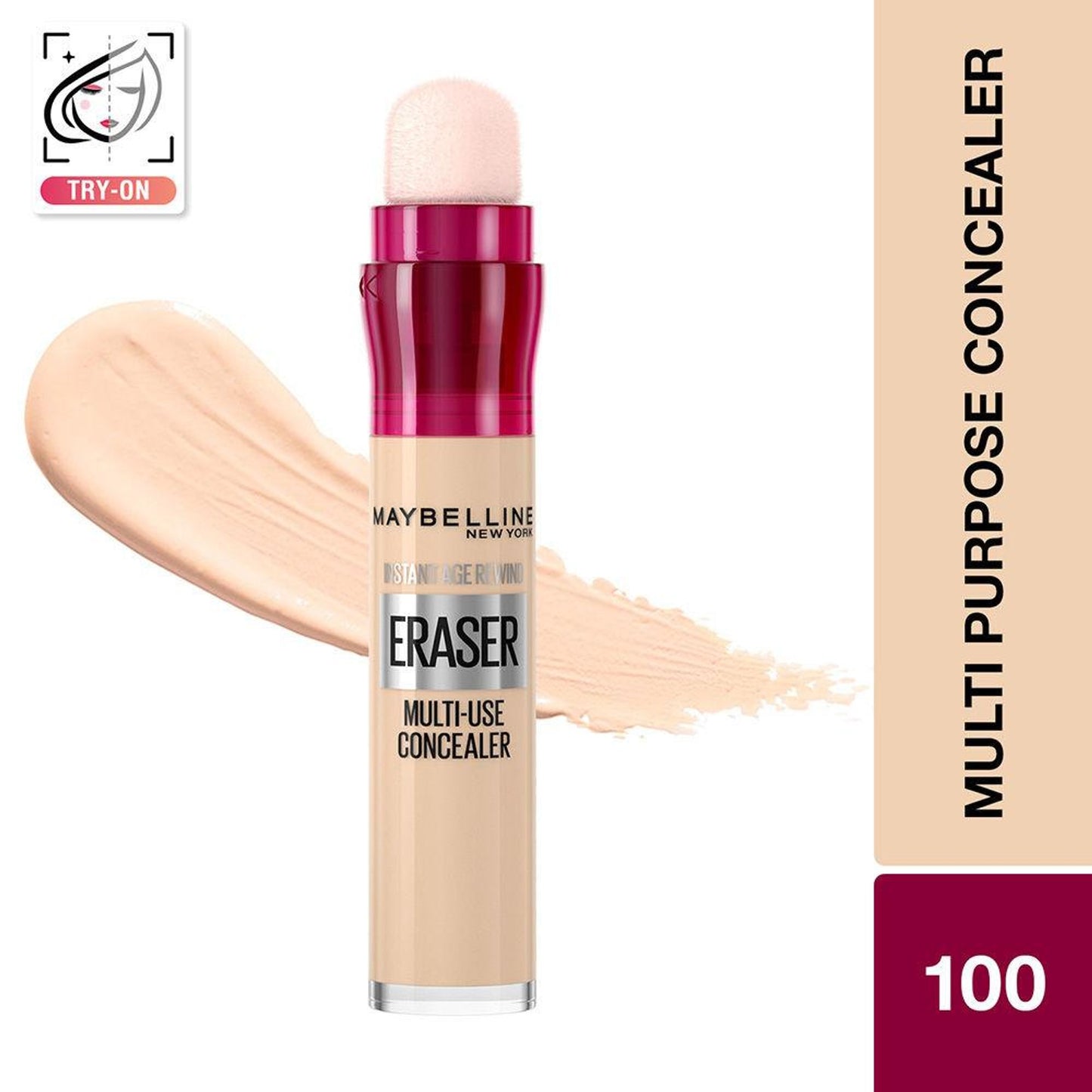 Maybelline New York Instant Age Rewind Eraser Concealer-Conceal, Contour, Highlight - Ivory