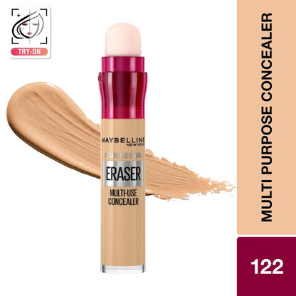 Maybelline New York Instant Age Rewind Eraser Concealer-Conceal, Contour, Highlight - 122 Sand