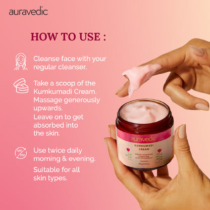 Auravedic Kumkumadi Face Cream With Kumkumadi Tailam Kumkumadi Face Oil Pigmentation Cream