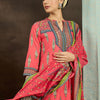 Dhiyona IE Ethnic Motifs Printed Pure Cotton Straight Kurta With Trousers & Dupatta