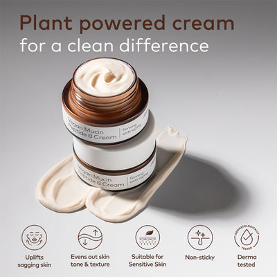 The Face Shop Alltimate Vegan Mucin 8 Peptide Cream - Anti Aging Korean Moisturizer with No Snails