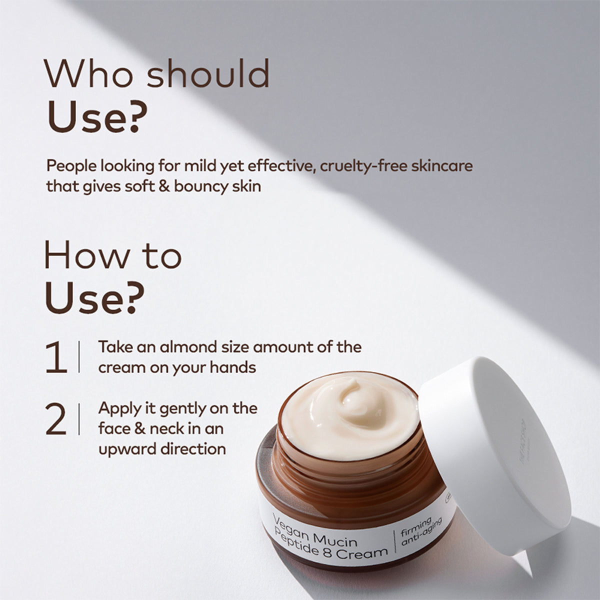 The Face Shop Alltimate Vegan Mucin 8 Peptide Cream - Anti Aging Korean Moisturizer with No Snails