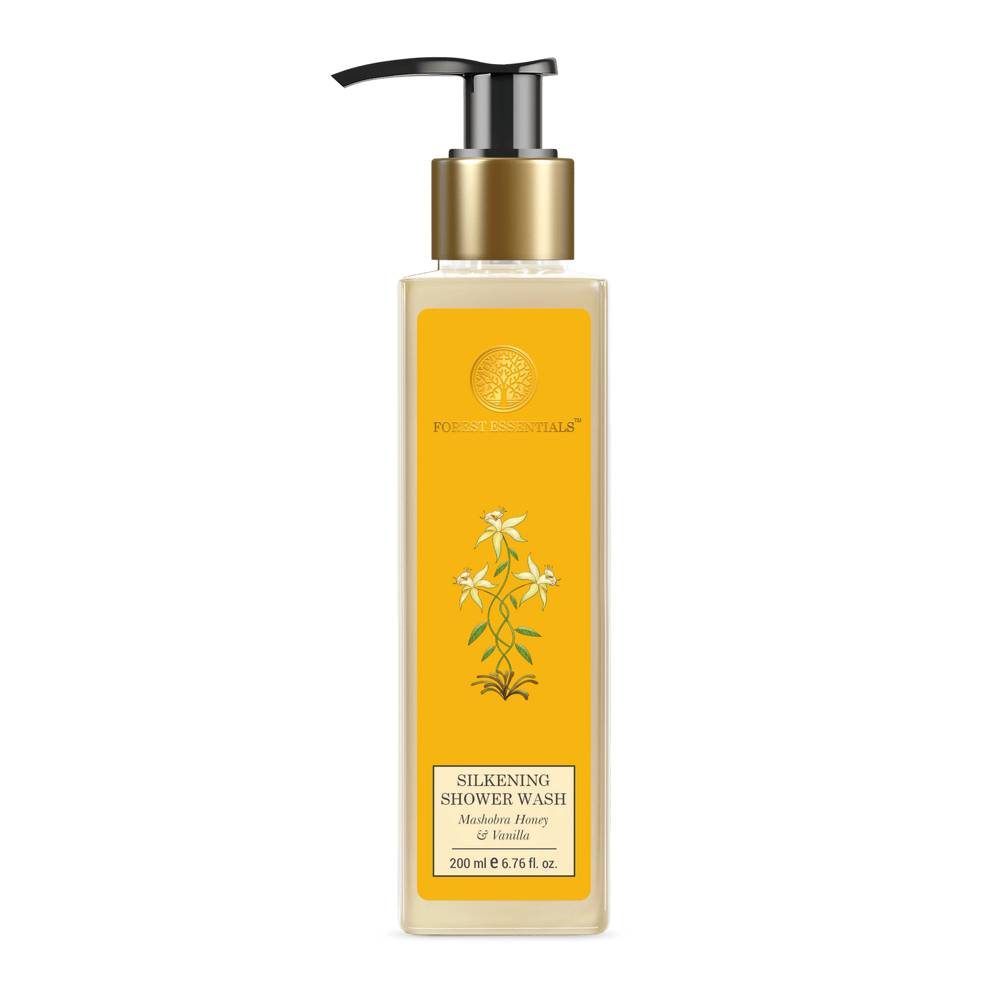 Forest Essentials Silkening Shower Wash - Mashobra Honey & Vanilla