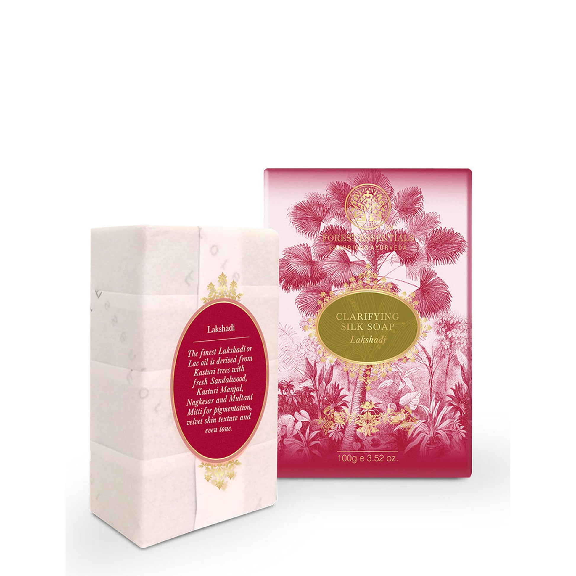 Forest Essentials Clarifying Silk Soap Lakshadi Ayurvedic Luxury Handmade Soap for Bath