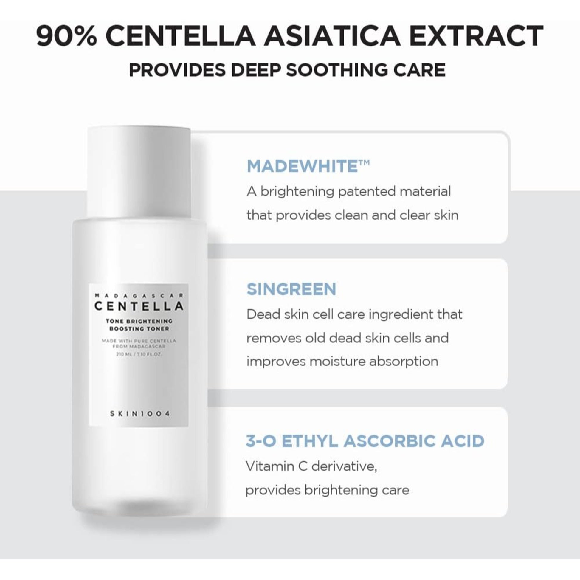 Skin1004 Madagascar Centella Tone Brightening Boosting Toner