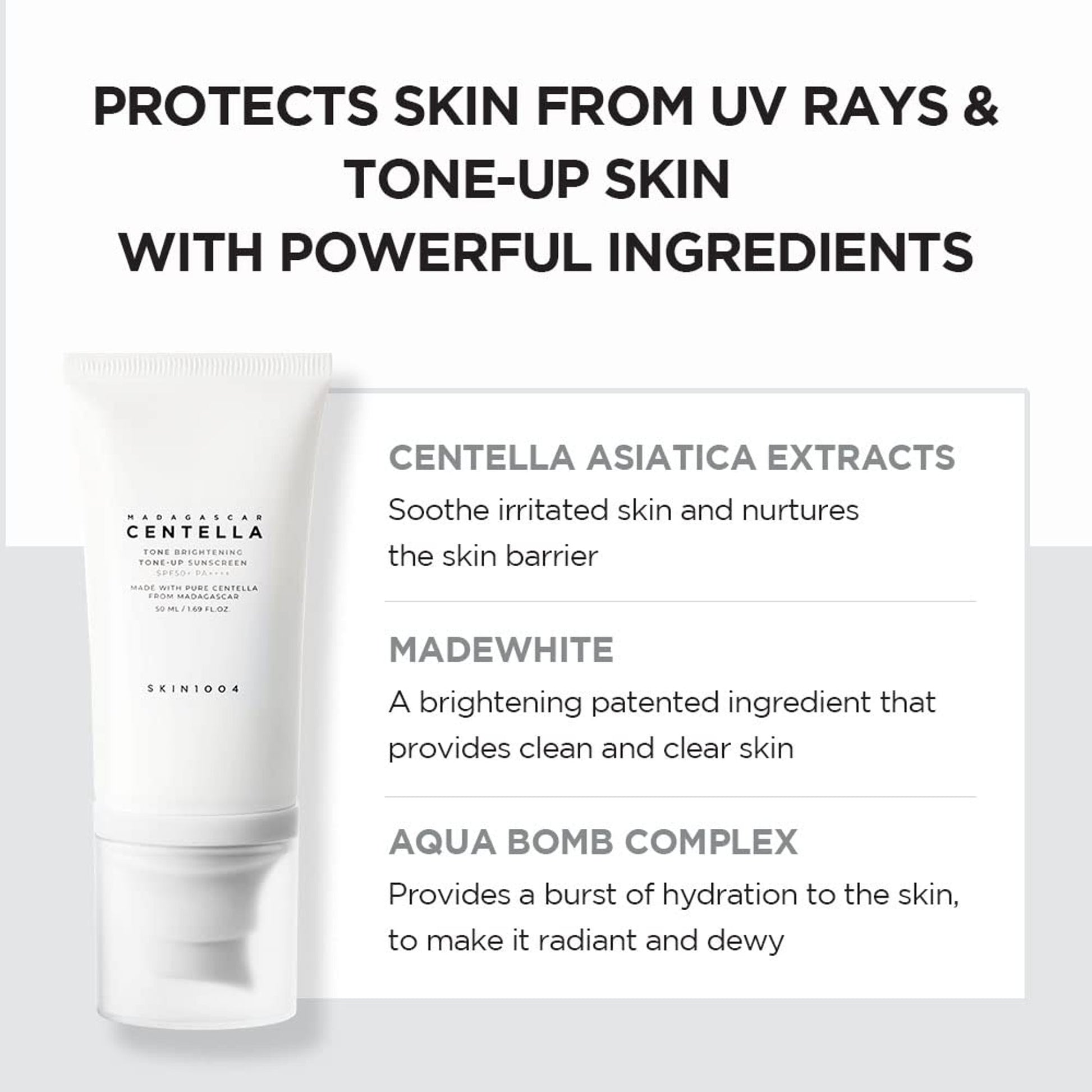 Skin1004 Madagascar Centella Tone Brightening Tone-Up Sunscreen