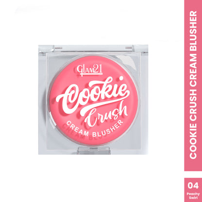 GLAM21 Cookie Crush Cream Blusher - Peachy Swirl