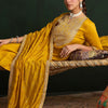 Dhiyona IE Women Paisley Embroidered Regular Kurta with Trousers & With Dupatta
