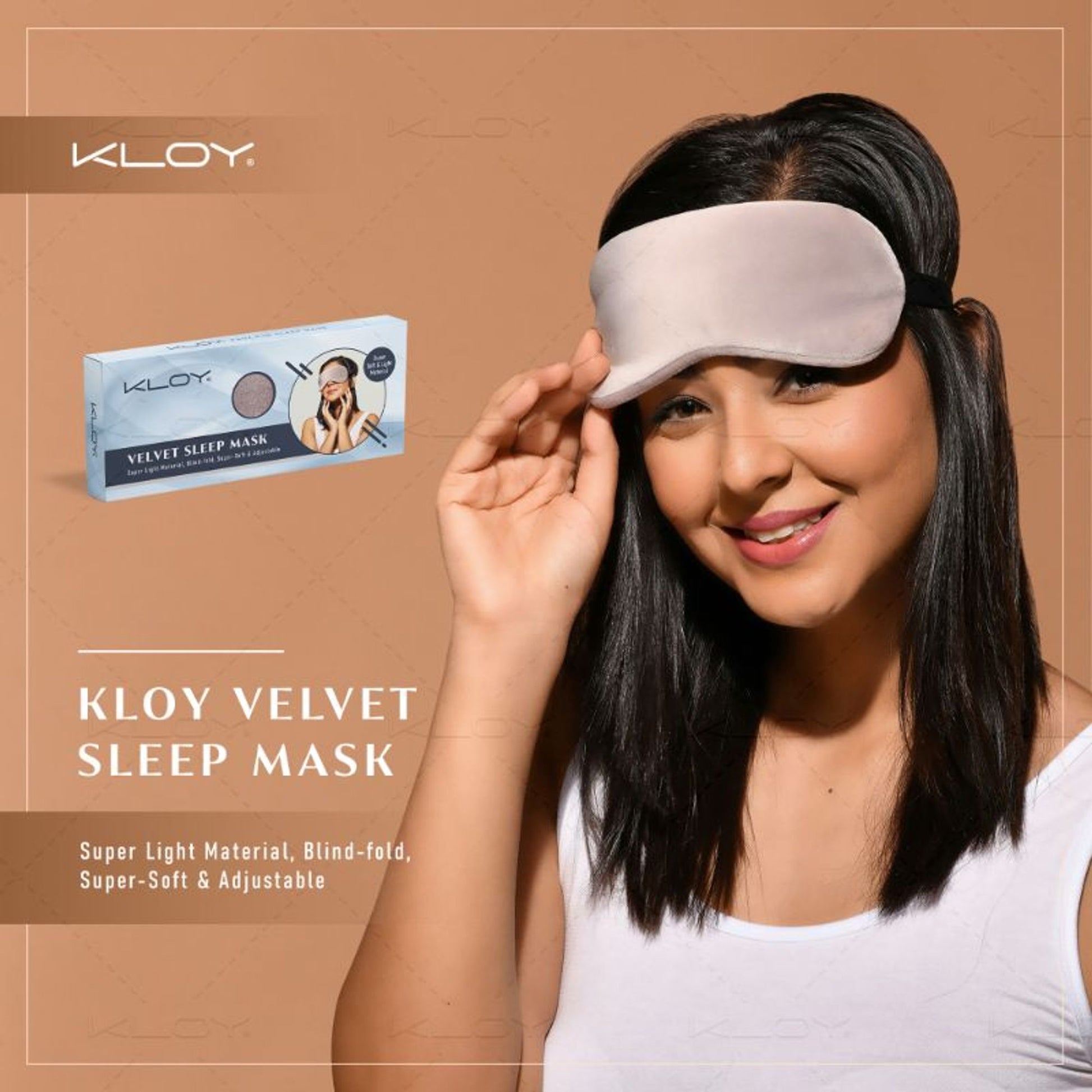 KLOY Breathable Sleep Eye Mask - Grey