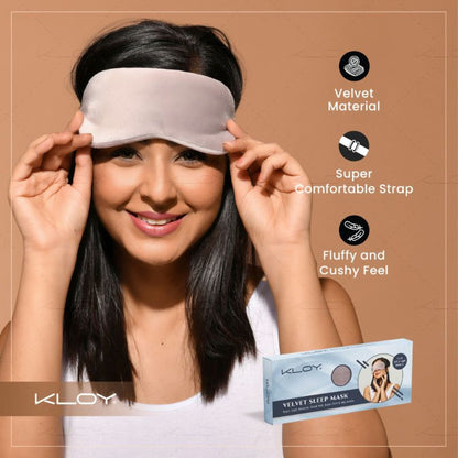 KLOY Breathable Sleep Eye Mask - Grey
