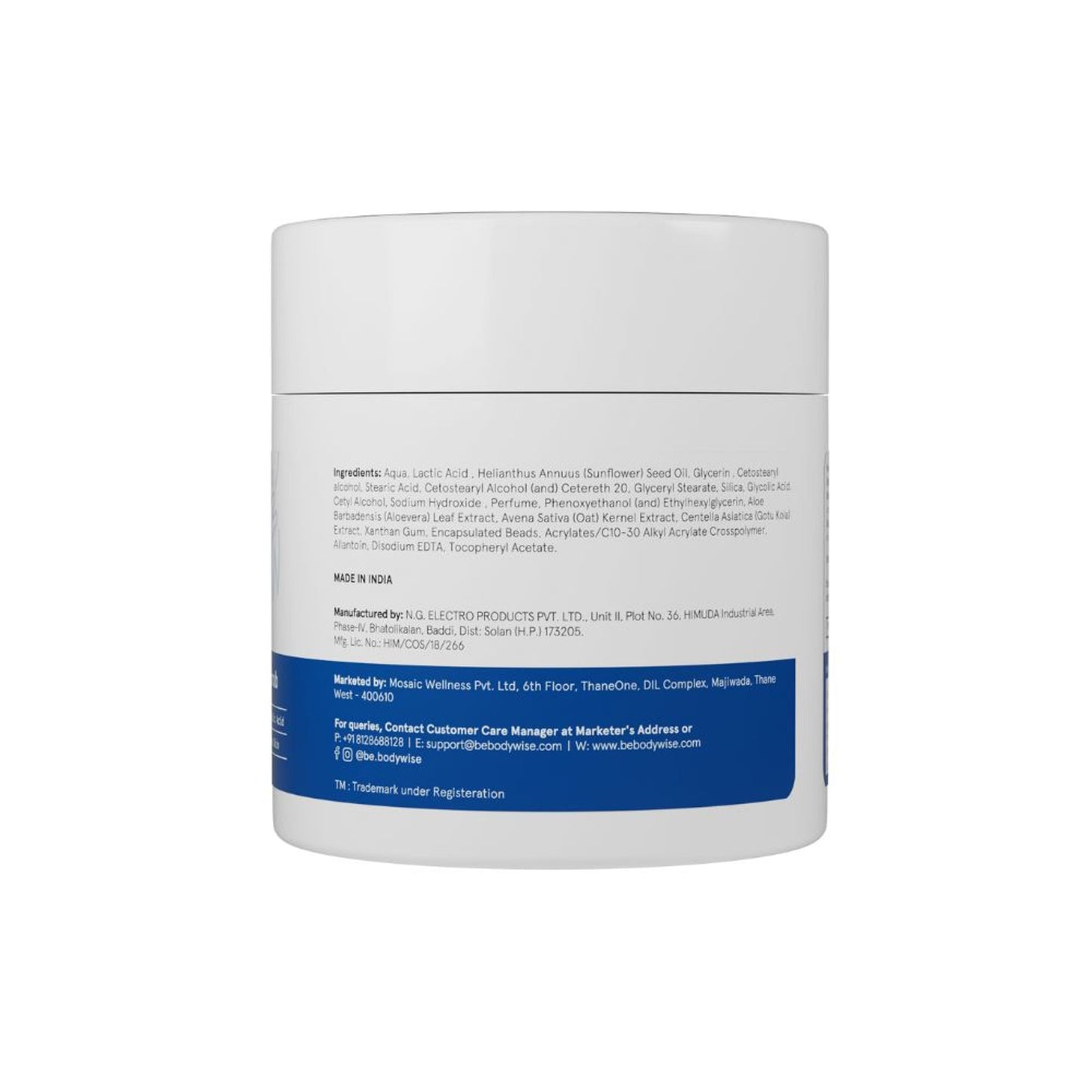 Be Bodywise 12% Aha Body Scrub - Advanced Formulation With 2% Glycolic Acid