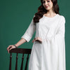 Dhiyona IE Women Floral Embroidered Regular Thread Work Pure Cotton Kurta with Trousers & With Dupatta