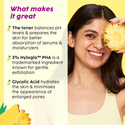 Plix Pineapple 3% Hyloglo PHA Alcohol Free Face Toner