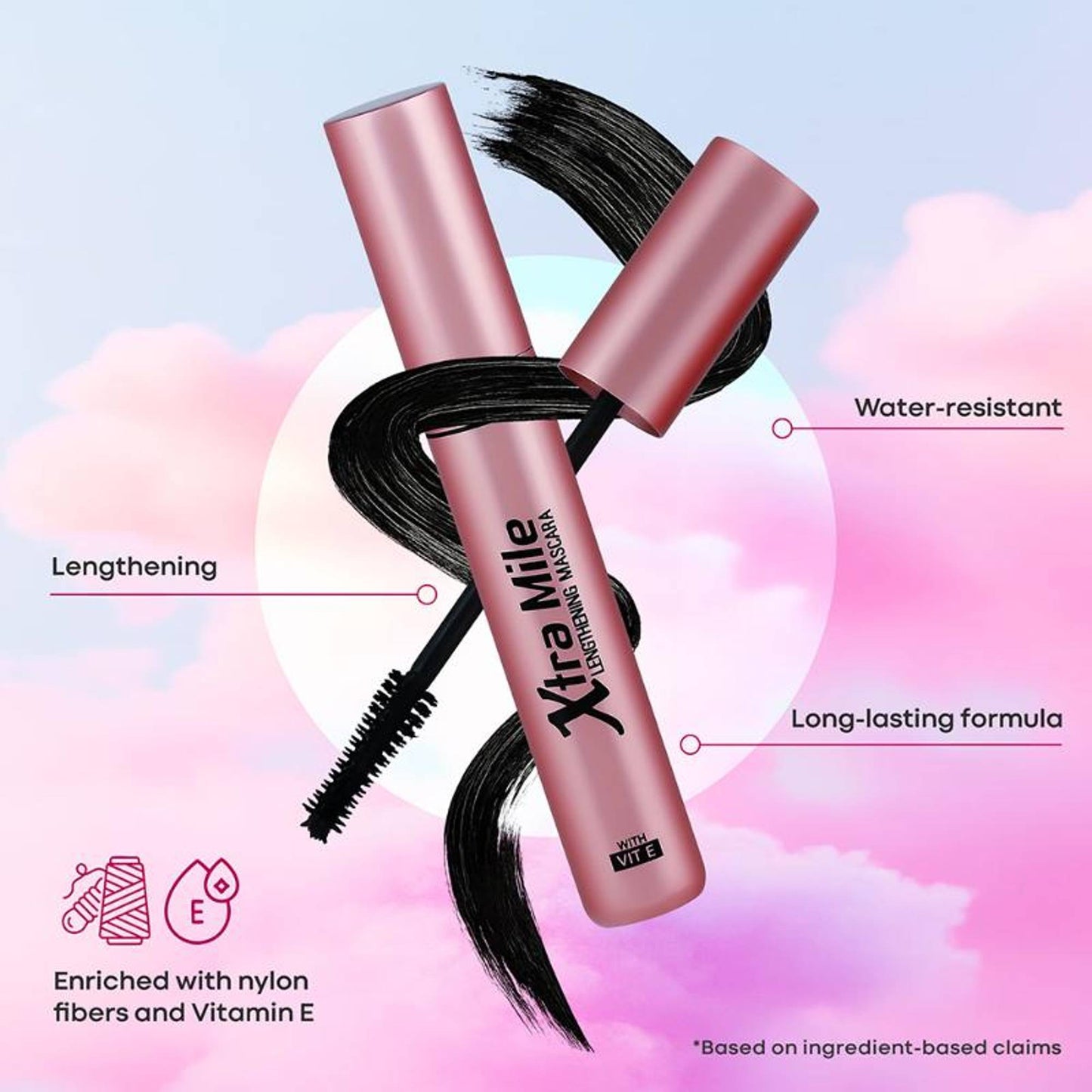 ARMAF Beaute Xtra Mile Lengthening Mascara - Black