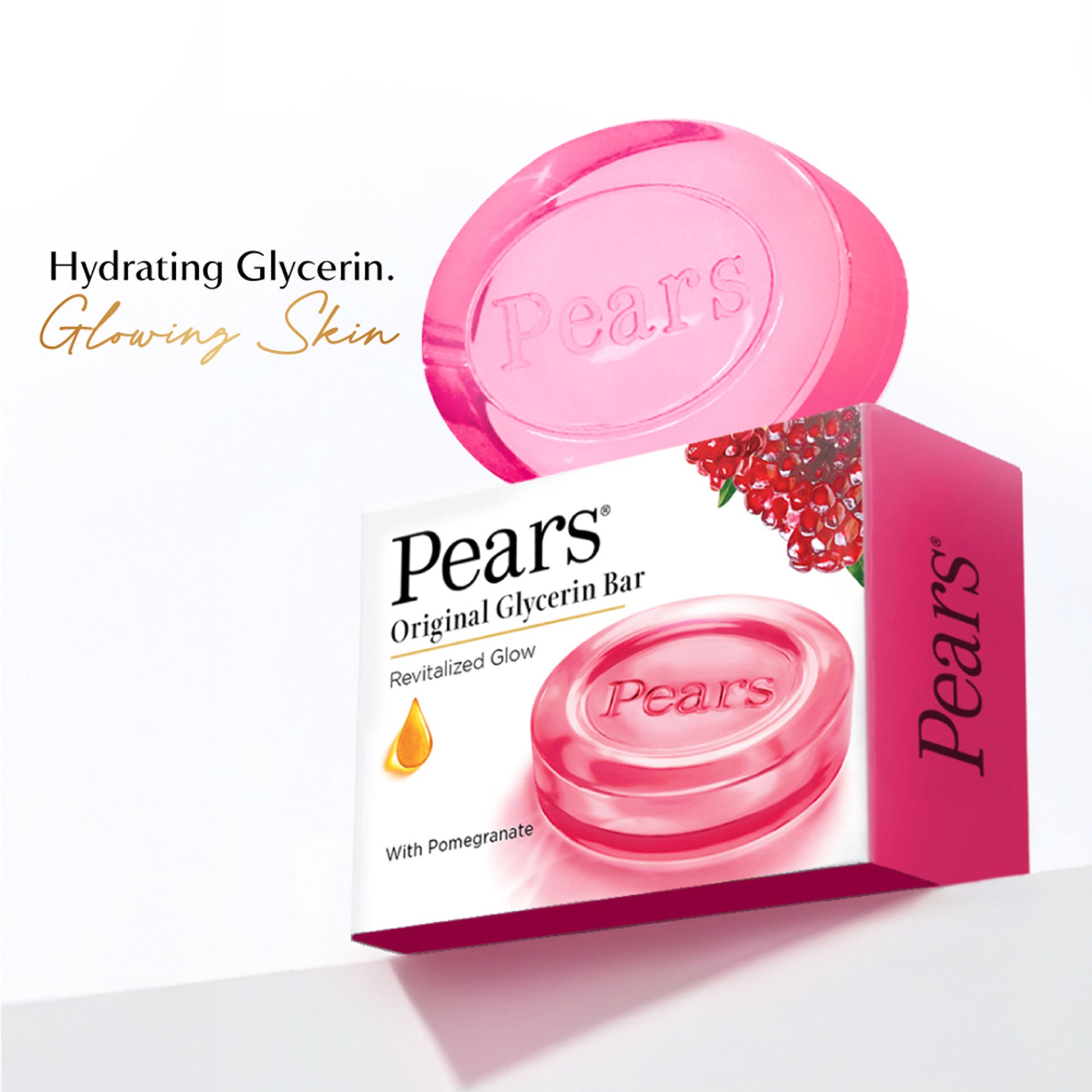 Pears Naturale Pomegranate Brightening Bathing Soap Bar (Pack of 4)