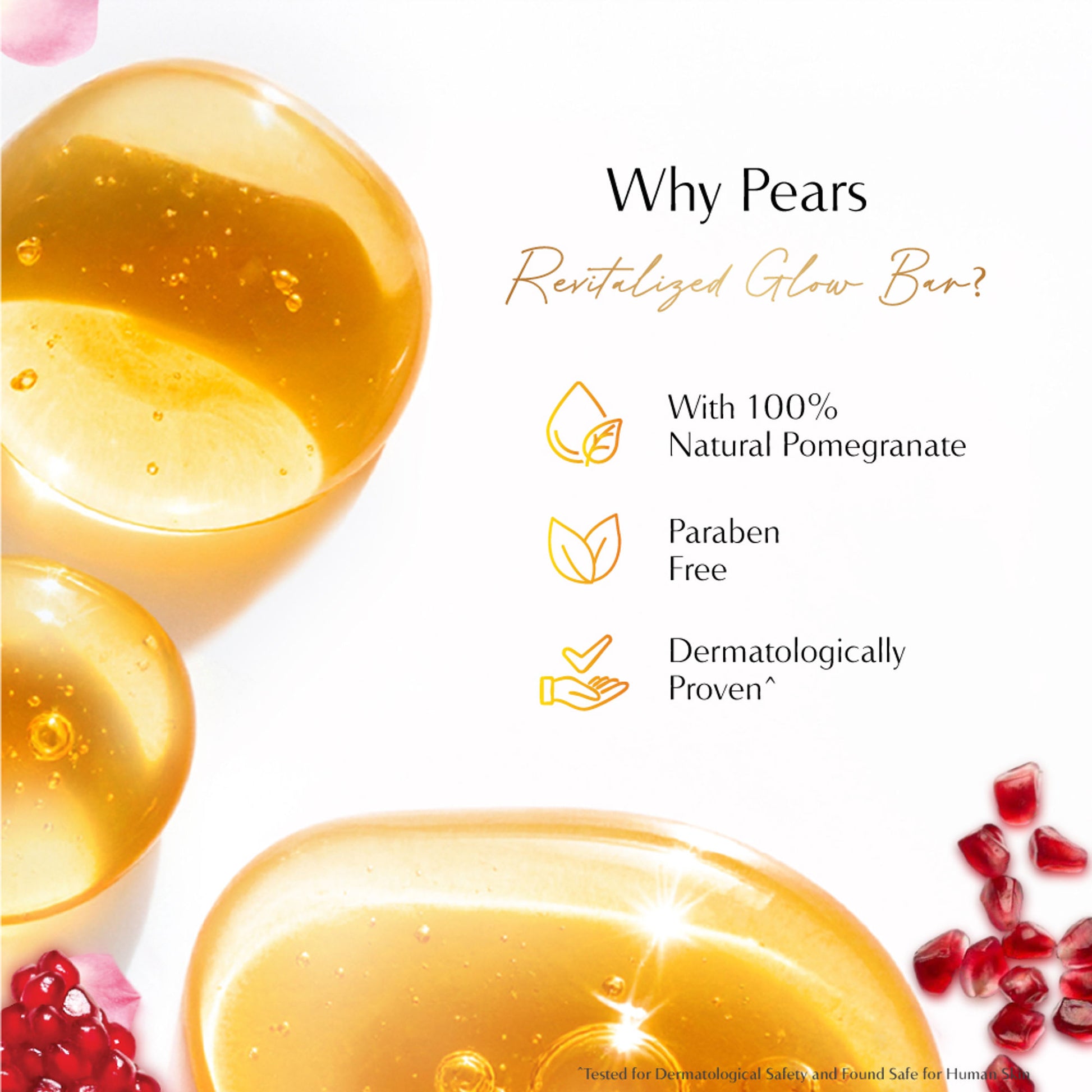 Pears Naturale Pomegranate Brightening Bathing Soap Bar (Pack of 4)