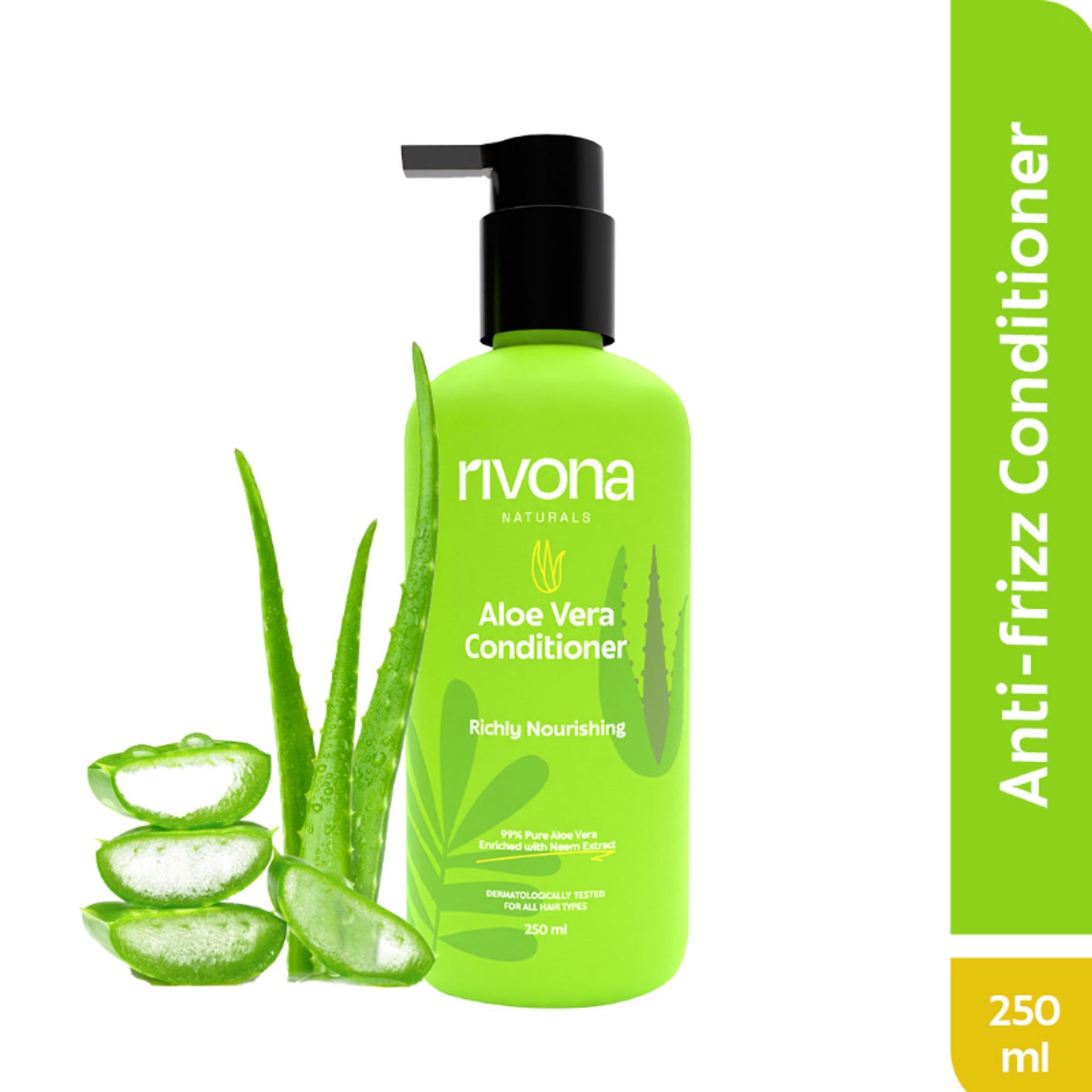 Rivona Naturals Aloe Vera Conditioner With Avocado- Dry And Frizzy Hair, Sulphate and Paraben free