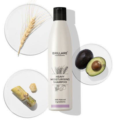 Brillare Professional Heavy Moisturising Shampoo, for Dry & Frizzy Hair