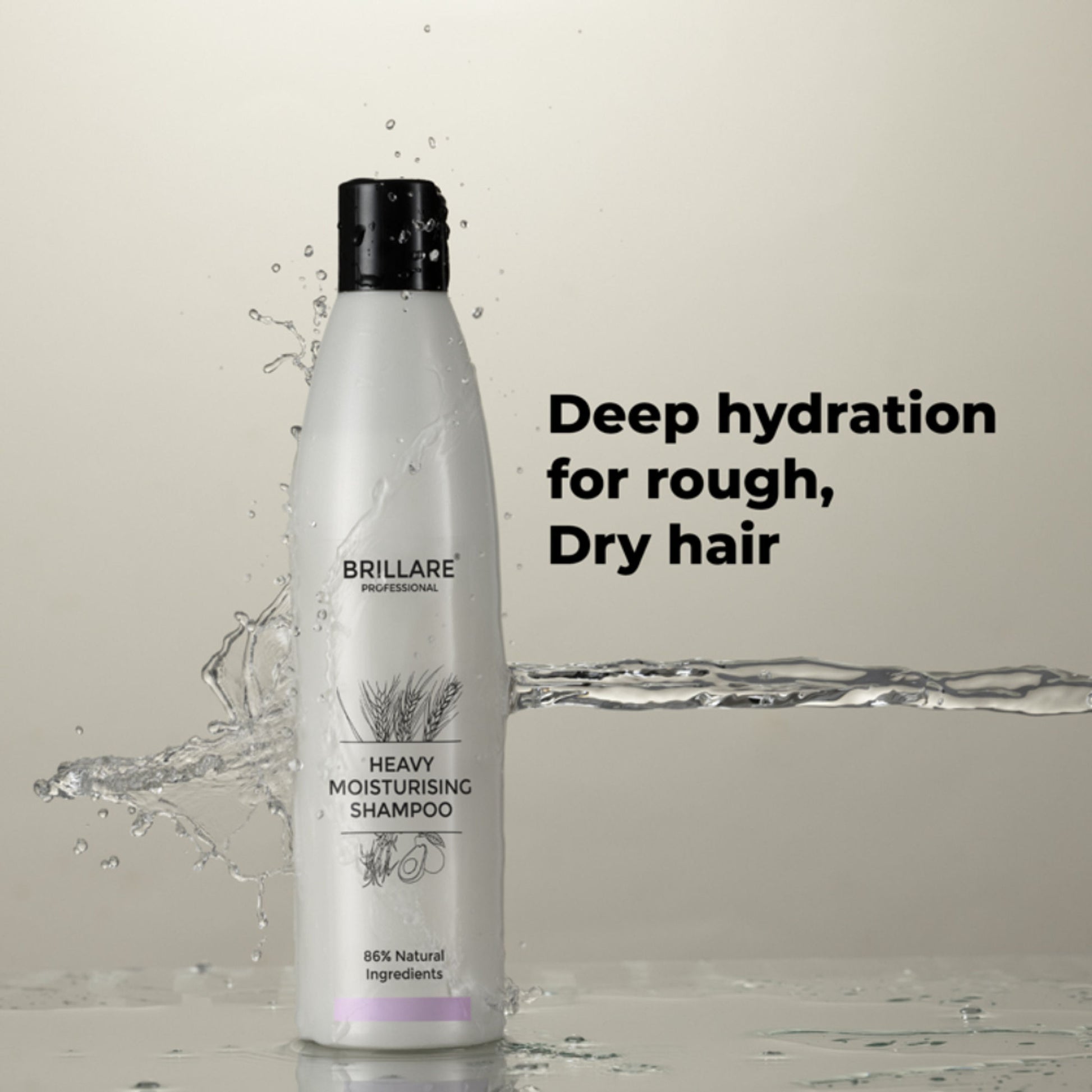 Brillare Professional Heavy Moisturising Shampoo, for Dry & Frizzy Hair