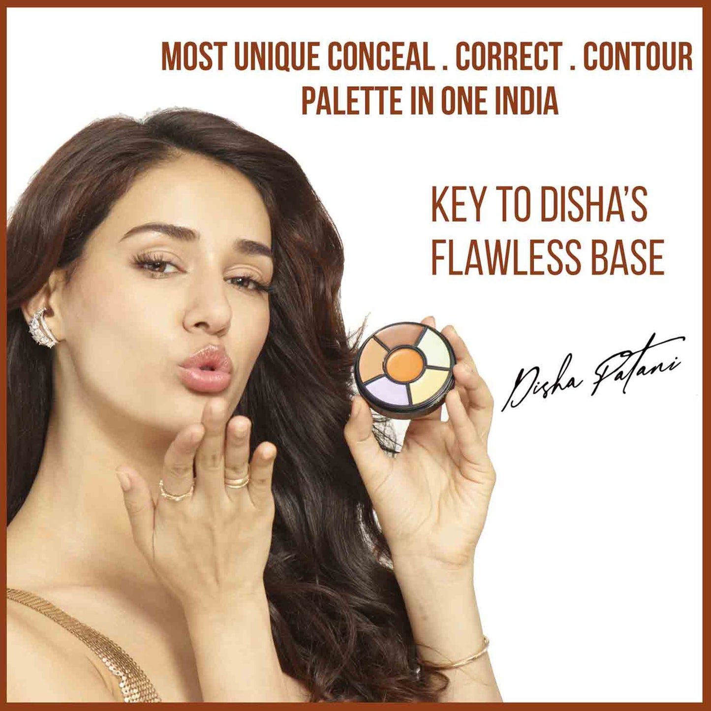Insight Cosmetics Pro Concealer Palette, 3 In 1 Conceal,Contour & Correct, Long Lasting & Waterproof - Concealer