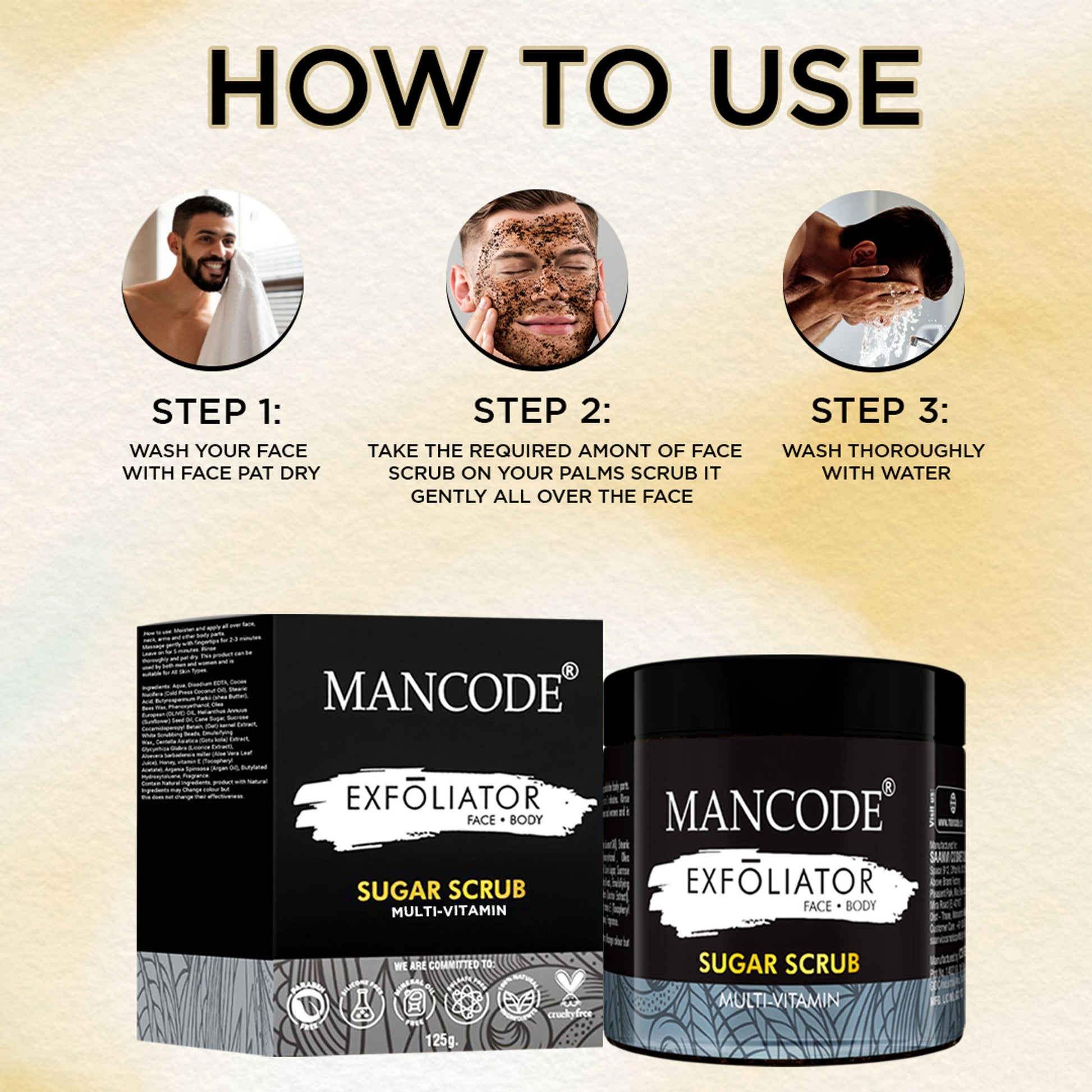 ManCode Multi-Vitamin Sugar Scrub