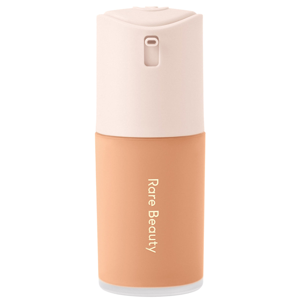 Rare Beauty True To Myself Natural Matte Longwear Foundation in shade 17 Light Medium Cool, bottle with pump dispenser visible.