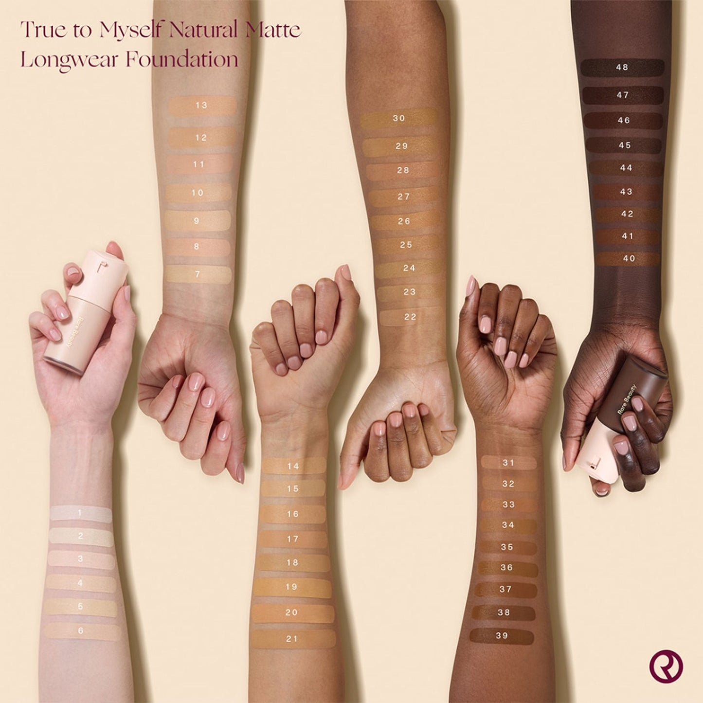 Rare Beauty True To Myself Natural Matte Longwear Foundation - 41 Deep Warm