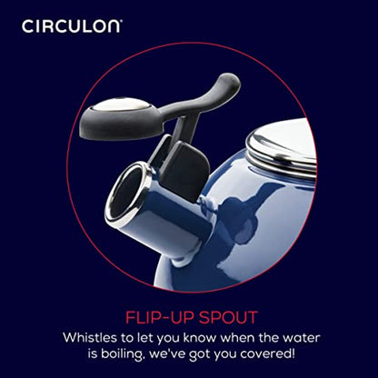 Circulon Enamel On Steel Whistling Tea Kettle